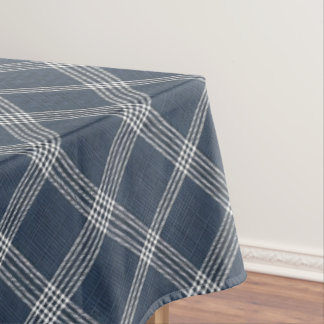 Mantel Aspecto de mezclilla azul y blanco