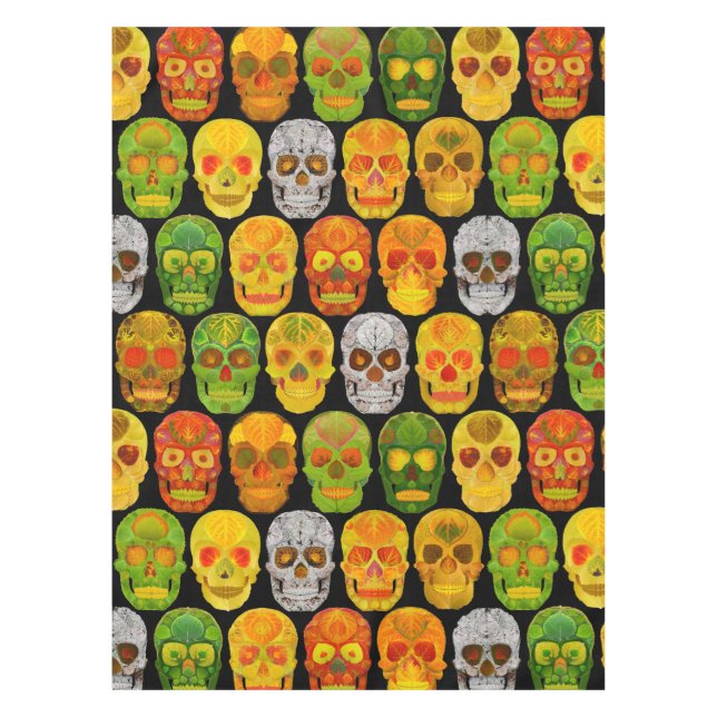 Mantel Aspen Leaf Skulls sin fisuras patrón 2018 (Anverso)