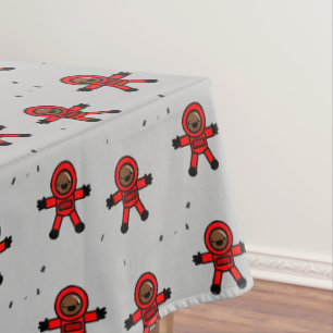 Mantel Astronautas rojos sobre gris
