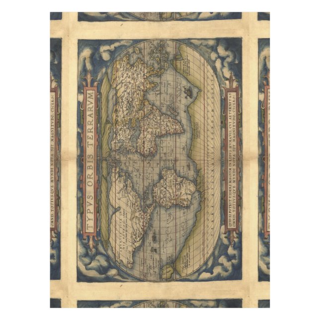 Mantel Atlas de la antigüedad del mapa del mundo del (Anverso)