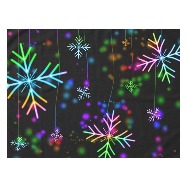 Mantel Atmósfera navideña festiva y animada de SlipperyJo (Frente (Horizontal))