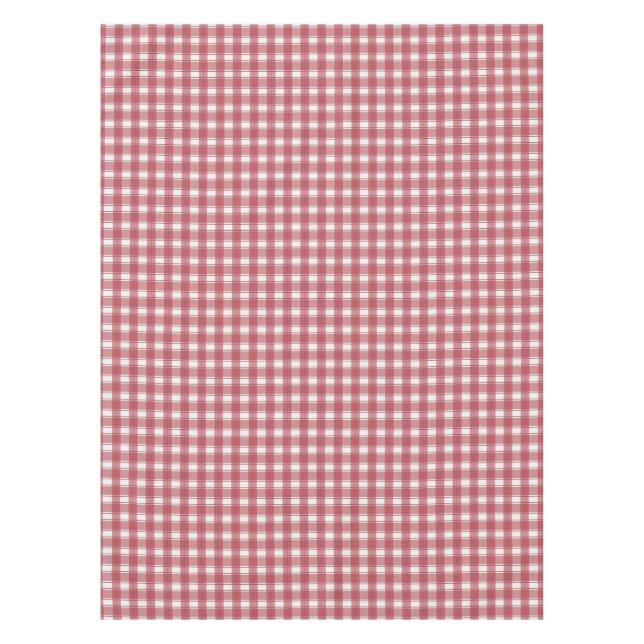 Mantel Atractivo Gingham Rojo (Anverso)