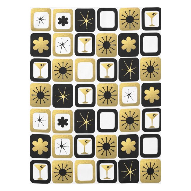 Mantel atractivo retro del oro (Anverso)