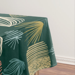 Mantel Audaz trapo tribal caribeño: Boho Verde azulado