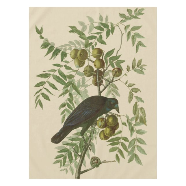 Mantel Audubon American Crow Black Bird (Anverso)