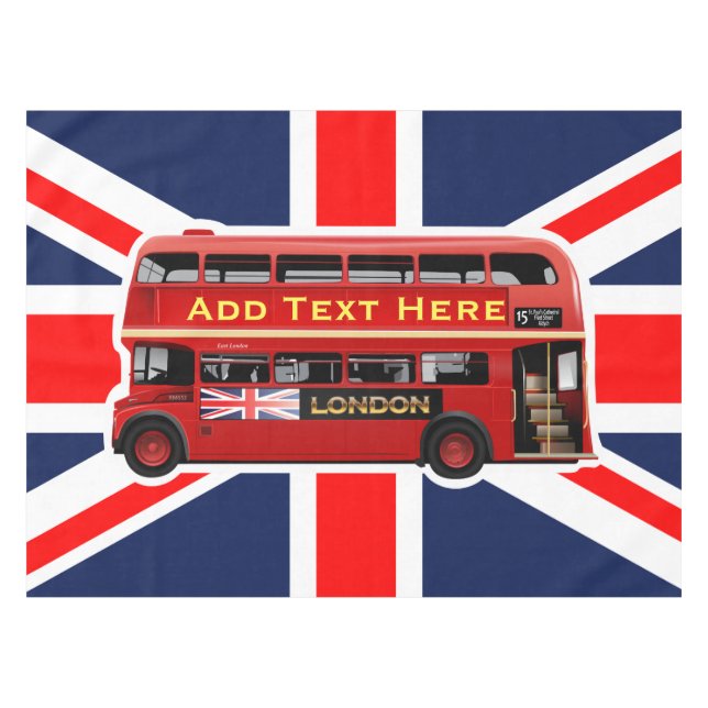 Mantel Autobús rojo de Londres temático (Frente (Horizontal))