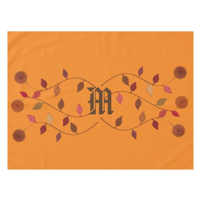 Mantel Autumn Fall Garden Floral (Frente (Horizontal))