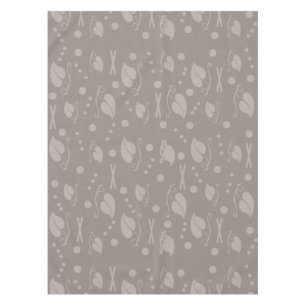 Mantel Autumn Leaves Pattern Taupe