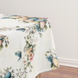 Mantel Aves de Pascua y Primavera Floral con colores de a