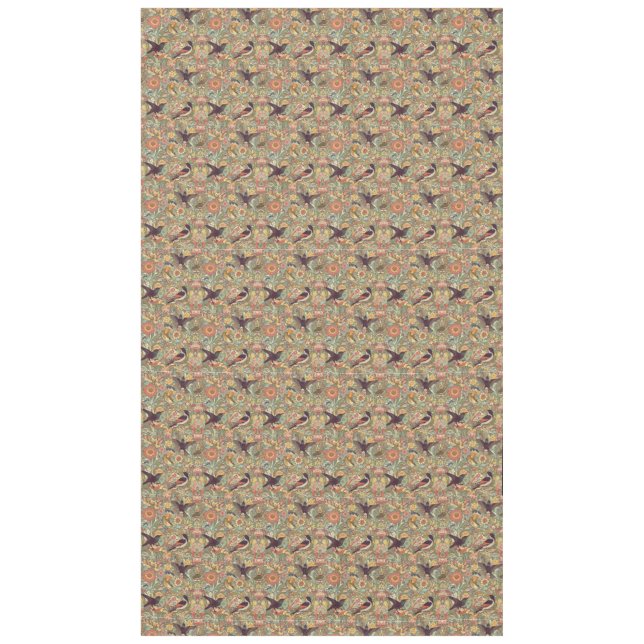 Mantel Aves en el jardín: Inspiración de William Morris (Anverso)