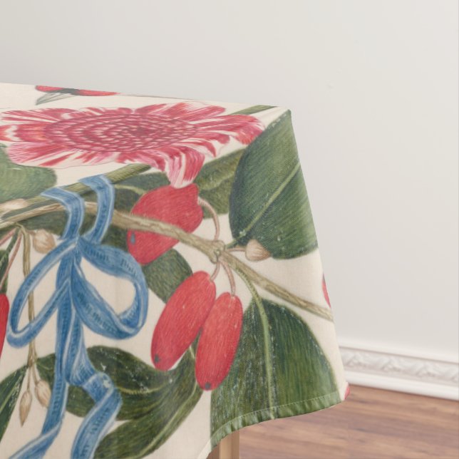 Mantel Aves marrones con flores y mariposa (In Situ)