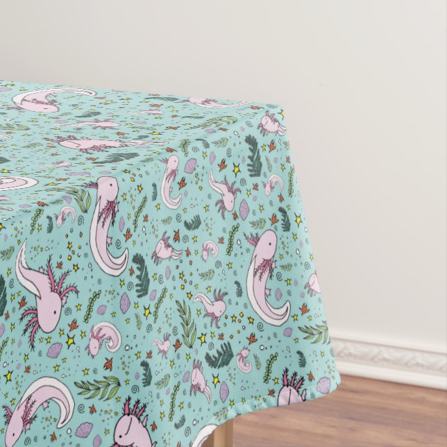 Mantel Axolotls en azul (In Situ)