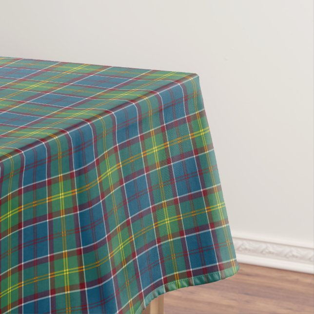 Mantel Ayrshire Scotland District Tartan Tablecloth (In Situ)