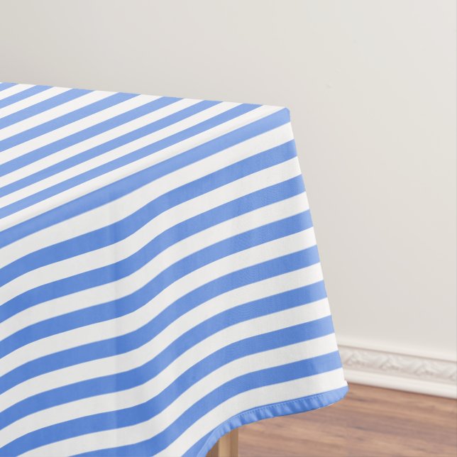 Mantel Azul Aciano y Raya Blanca (In Situ)