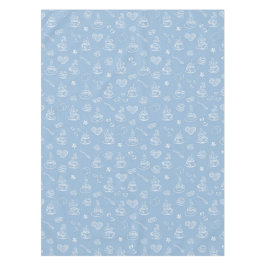 Mantel Azul airoso del tiempo del té