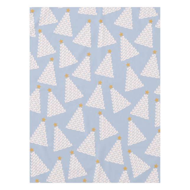 Mantel Azul de árbol de Navidad (Anverso)