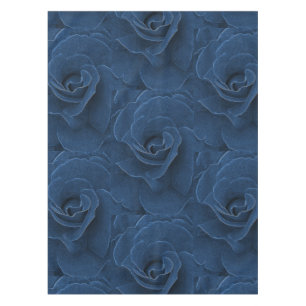 Mantel Azul del terciopelo subió