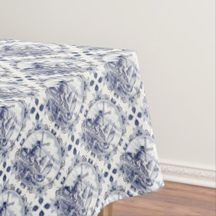 Mantel Azul Delft De Vintage Holandés