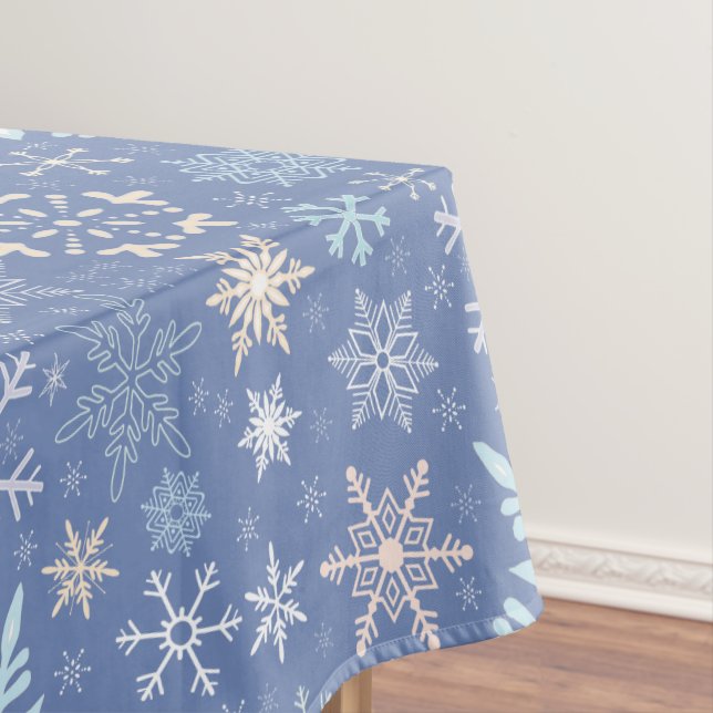Mantel Azul escandinavo del invierno de los copos de (In Situ)