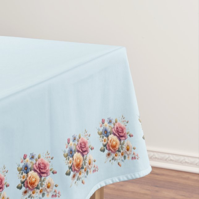 Mantel Azul Flores para Celebrar (In Situ)