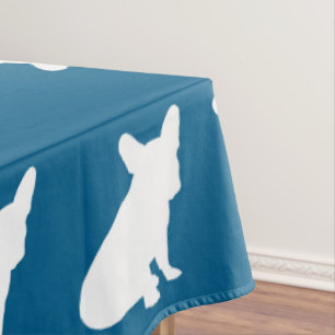Mantel Azul francés Bulldog Baby Shower francés