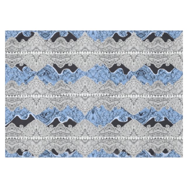 Mantel Azul Gris Bonito  (Frente (Horizontal))