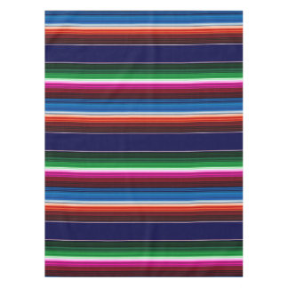 Mantel Azul, Naranja, rosado caliente, sarape verde mexic