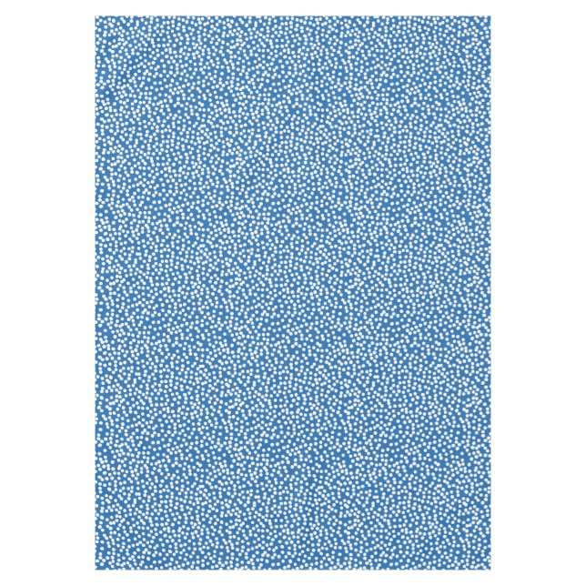 Mantel Azul nebulosa con puntos de nieve blanca (Anverso)