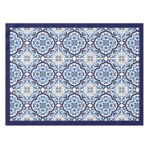 Mantel  Azul Ornate Floral Mediterráneo Tile Siciliano