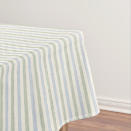 Mantel Azul Pastel Verde Salvia Raya Boho Casa de Campo