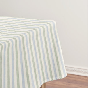 Mantel Azul Pastel Verde Salvia Raya Boho Casa de Campo