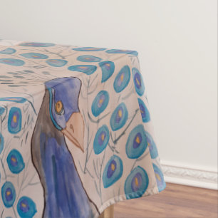 Mantel Azul pavo real