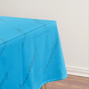 Mantel Azul Personalizado elegante