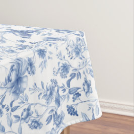 Mantel Azul, porcelana, china azul, tela floral, chinoise