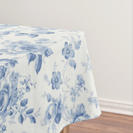 Mantel Azul, porcelana, china azul, tela floral, chinoise