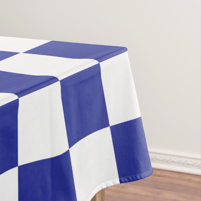 Mantel Azul y blanco controlados (In Situ)