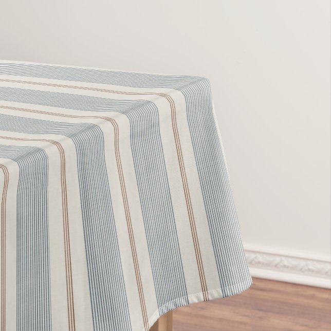 Mantel Azul y Marrón Francés Vintage - Granja Neutral (In Situ)