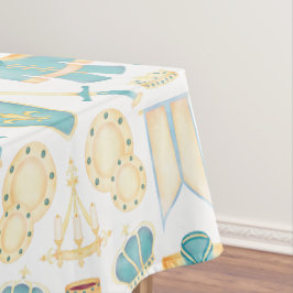 Mantel Azul y oro acuarela Principito Cumpleaños