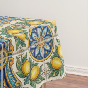 Mantel Azulejo Mediterráneo de la Costa de Amalfi