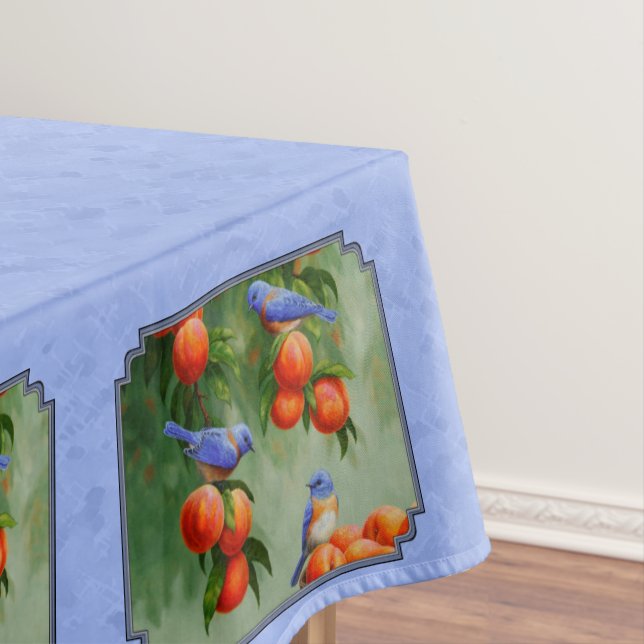 Mantel Azules y melocotones (In Situ)