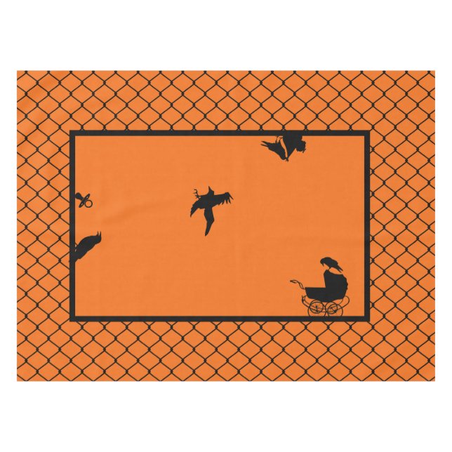 Mantel Baby Shower gótico-horror (Frente (Horizontal))