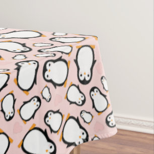 Mantel Baby Shower Pink Penguin