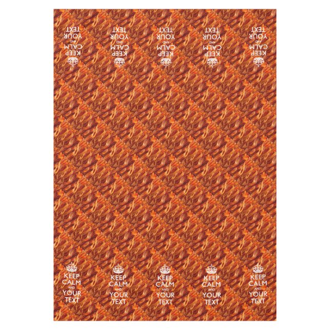 Mantel Bacon Mantén La Calma Y Toma Tu Texto (Anverso)