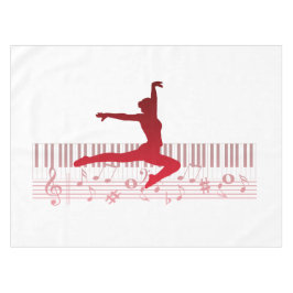Mantel Bailarina de ballet en un teclado