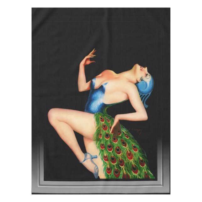 Mantel Bailarina de pavo real de Earle Kulp Bergey (Anverso)