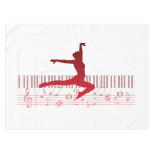 Mantel Bailarina en un teclado