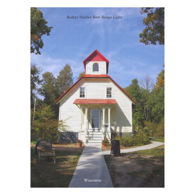 Mantel Baileys Harbor Rear Range Light tablecloth (Anverso)