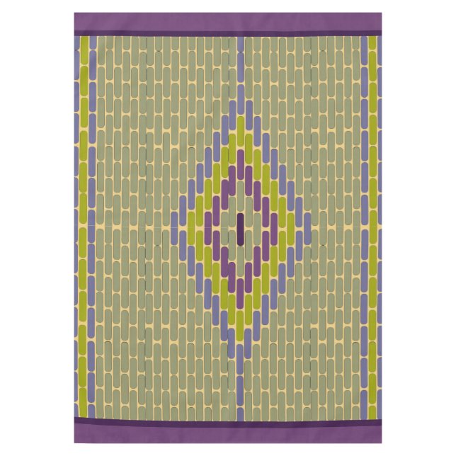 Mantel Baldosas de Diamond Mosaic colores frescos mantele (Anverso)