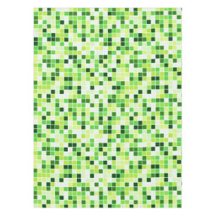 Mantel Baldosas de piscina, mosaicos verdes, patrón geomé