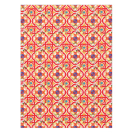 Mantel Baldosas mediterráneas, limón, cítricos,